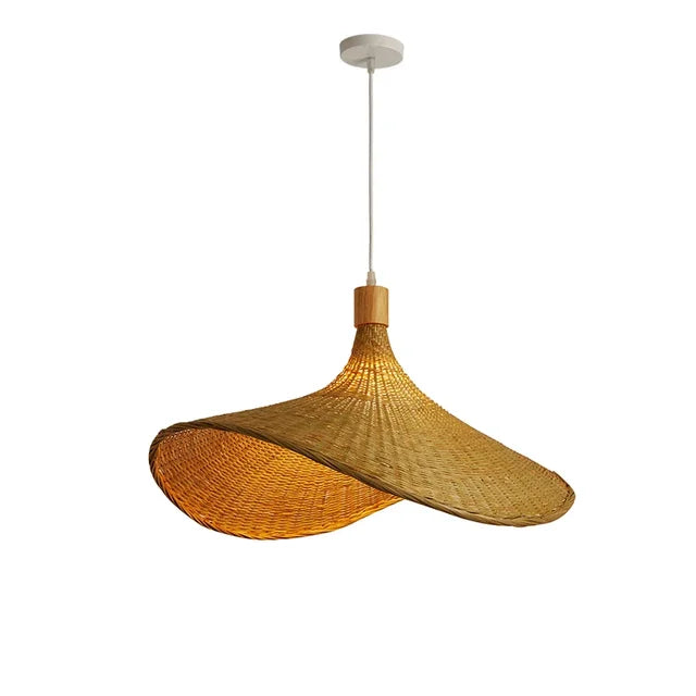 Lampa Wisząca z Bambusa – Naturalny Styl Boho do Dekoracji Jadalni lub Salonu
