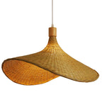 Lampa Wisząca z Bambusa – Naturalny Styl Boho do Dekoracji Jadalni lub Salonu
